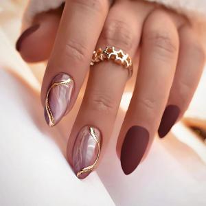 imageBABALAL Heart Press on Nails Medium Square Fake Nails Black White Glue on Nails Romantic Valentine Day Acrylic Nails 24Pcs Cute False Nails Manicure Stick on Nails Squoval Glossy Artificial NailsANTA122