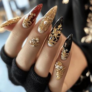 imageBABALAL Purple Press on Nails Medium Almond Fake Nails Ombre Nails Glue on Acrylic Nails French Tip Stick on Nails Supplies Y2k Star Nails 24Pcs Stiletto Full Cover False Nails for Women GirlsBNJ22