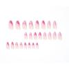 imageBABALAL Almond Press on Nails Medium Fake Nails Blue Swirl Glue on Nails Stiletto Acrylic Nails Matte Stick on Nails with DesignNAILM101pink