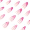 imageBABALAL Almond Press on Nails Medium Fake Nails Blue Swirl Glue on Nails Stiletto Acrylic Nails Matte Stick on Nails with DesignNAILM101pink