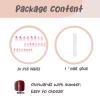imageBABALAL Almond Press on Nails Medium Fake Nails Blue Swirl Glue on Nails Stiletto Acrylic Nails Matte Stick on Nails with DesignNAILM101pink