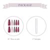imageBABALAL Almond Press on Nails Medium Fake Nails Blue Swirl Glue on Nails Stiletto Acrylic Nails Matte Stick on Nails with DesignNAILM121purple