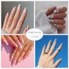 imageBABALAL Almond Press on Nails Medium Fake Nails Blue Swirl Glue on Nails Stiletto Acrylic Nails Matte Stick on Nails with DesignNAILM121purple