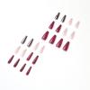 imageBABALAL Almond Press on Nails Medium Fake Nails Blue Swirl Glue on Nails Stiletto Acrylic Nails Matte Stick on Nails with DesignNAILM121purple