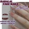 imageBABALAL Blue Press on Nails Medium Almond Fake Nails Sliver Chrome Bow Glue on Nails 3d Heart Charm Acrylic Nails Y2k Rhinestone Glitter Stick on False Nails 24Pcs Stiletto Nails Press onFNW19