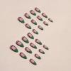imageBABALAL Blue Press on Nails Medium Almond Fake Nails Sliver Chrome Bow Glue on Nails 3d Heart Charm Acrylic Nails Y2k Rhinestone Glitter Stick on False Nails 24Pcs Stiletto Nails Press onFNW20