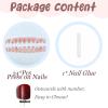 imageBABALAL Blue Press on Nails Medium Almond Fake Nails Sliver Chrome Bow Glue on Nails 3d Heart Charm Acrylic Nails Y2k Rhinestone Glitter Stick on False Nails 24Pcs Stiletto Nails Press onFNW14pink