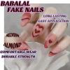 imageBABALAL Blue Press on Nails Medium Almond Fake Nails Sliver Chrome Bow Glue on Nails 3d Heart Charm Acrylic Nails Y2k Rhinestone Glitter Stick on False Nails 24Pcs Stiletto Nails Press onFNW06