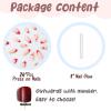 imageBABALAL Blue Press on Nails Medium Almond Fake Nails Sliver Chrome Bow Glue on Nails 3d Heart Charm Acrylic Nails Y2k Rhinestone Glitter Stick on False Nails 24Pcs Stiletto Nails Press onFNW11