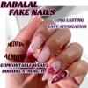 imageBABALAL Blue Press on Nails Medium Almond Fake Nails Sliver Chrome Bow Glue on Nails 3d Heart Charm Acrylic Nails Y2k Rhinestone Glitter Stick on False Nails 24Pcs Stiletto Nails Press onFNW14flower