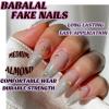 imageBABALAL Blue Press on Nails Medium Almond Fake Nails Sliver Chrome Bow Glue on Nails 3d Heart Charm Acrylic Nails Y2k Rhinestone Glitter Stick on False Nails 24Pcs Stiletto Nails Press onFNW18