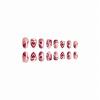 imageBABALAL Blue Press on Nails Medium Almond Fake Nails Sliver Chrome Bow Glue on Nails 3d Heart Charm Acrylic Nails Y2k Rhinestone Glitter Stick on False Nails 24Pcs Stiletto Nails Press onFNW06