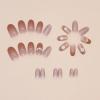 imageBABALAL Blue Press on Nails Medium Almond Fake Nails Sliver Chrome Bow Glue on Nails 3d Heart Charm Acrylic Nails Y2k Rhinestone Glitter Stick on False Nails 24Pcs Stiletto Nails Press onFNW10cateye