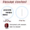 imageBABALAL Blue Press on Nails Medium Almond Fake Nails Sliver Chrome Bow Glue on Nails 3d Heart Charm Acrylic Nails Y2k Rhinestone Glitter Stick on False Nails 24Pcs Stiletto Nails Press onFNW07