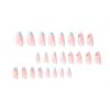 imageBABALAL Blue Press on Nails Medium Fake Nails Almond Glue on Nails Stiletto Acrylic Nails with Flower Design 24Pcs Stick on Nails for Women and GirlsNAILG24
