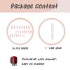 imageBABALAL Blue Press on Nails Medium Fake Nails Almond Glue on Nails Stiletto Acrylic Nails with Flower Design 24Pcs Stick on Nails for Women and GirlsNAILG24