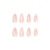 imageBABALAL Blue Press on Nails Medium Fake Nails Almond Glue on Nails Stiletto Acrylic Nails with Flower Design 24Pcs Stick on Nails for Women and GirlsNAILG13