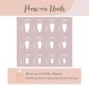imageBABALAL Blue Press on Nails Medium Fake Nails Almond Glue on Nails Stiletto Acrylic Nails with Flower Design 24Pcs Stick on Nails for Women and GirlsNAILG13
