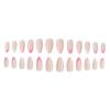 imageBABALAL Blue Press on Nails Medium Fake Nails Almond Glue on Nails Stiletto Acrylic Nails with Flower Design 24Pcs Stick on Nails for Women and GirlsNAILG03