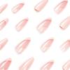 imageBABALAL Blue Press on Nails Medium Fake Nails Almond Glue on Nails Stiletto Acrylic Nails with Flower Design 24Pcs Stick on Nails for Women and GirlsNAILG13