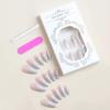 imageBABALAL French Tip Press On Nails  Medium Almond White 3D Bow Glossy Stiletto 24pcs for Women ampamp GirlsFNW18