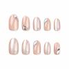 imageBABALAL French Tip Press On Nails  Medium Almond White 3D Bow Glossy Stiletto 24pcs for Women ampamp GirlsFNW19
