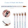 imageBABALAL Nail Extension Kit Poly Gel Nail Extension Tools Set 100pcs Nail Form Molds with 10pcs Nail Clips and 5pcs Acrylic Nail Brushes for Home Salon Use