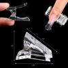 imageBABALAL Nail Extension Kit Poly Gel Nail Extension Tools Set 100pcs Nail Form Molds with 10pcs Nail Clips and 5pcs Acrylic Nail Brushes for Home Salon Use