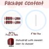 imageBABALAL Square Press on Nails Long Fake Nails Blue French Tip Glue on Nails Glitter Shiny Heart Design Acrylic Nails 24Pcs Squoval Manicure Artificial False Nails for Women and GirlsFNO07red