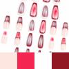 imageBABALAL Square Press on Nails Long Fake Nails Blue French Tip Glue on Nails Glitter Shiny Heart Design Acrylic Nails 24Pcs Squoval Manicure Artificial False Nails for Women and GirlsFNO04ombre