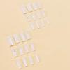 imageBABALAL Square Press on Nails Long Fake Nails Blue French Tip Glue on Nails Glitter Shiny Heart Design Acrylic Nails 24Pcs Squoval Manicure Artificial False Nails for Women and GirlsFNO04flower
