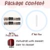 imageBABALAL Square Press on Nails Long Fake Nails Blue French Tip Glue on Nails Glitter Shiny Heart Design Acrylic Nails 24Pcs Squoval Manicure Artificial False Nails for Women and GirlsFNO06black