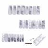 imageBABALAL Square Press on Nails Long Fake Nails Blue French Tip Glue on Nails Glitter Shiny Heart Design Acrylic Nails 24Pcs Squoval Manicure Artificial False Nails for Women and GirlsFNO03goth