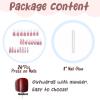 imageBABALAL Square Press on Nails Long Fake Nails Blue French Tip Glue on Nails Glitter Shiny Heart Design Acrylic Nails 24Pcs Squoval Manicure Artificial False Nails for Women and GirlsFNO14white
