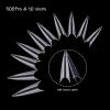 imageBABALAL Stiletto Nail Tips 500Pcs Clear Acrylic Nail Tips Half Cover False Nail Tips Long Artificial Nails for Home and Salon