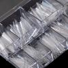 imageBABALAL Stiletto Nail Tips 500Pcs Clear Acrylic Nail Tips Half Cover False Nail Tips Long Artificial Nails for Home and Salon