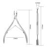 imageCuticle Trimmer Cuticles Pusher Cutter Nail Polish Remover Scissor Professional Cuticle Nipper and Cuticle Pusher Manicure Pedicure Tools for Prune Dead Skin Fingernails and Toenails
