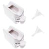 imageBABALAL 2 Pack Dip Powder Recycling System with Scoop Dip Powder Tray Nail Powder Container Portable Dipping Powder Storage Box with Funnel for Nail Art Tools