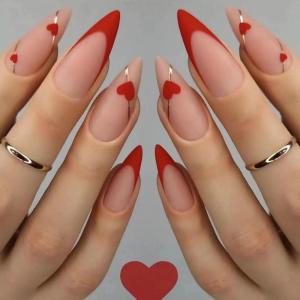 imageBABALAL Blue Press on Nails Medium Almond Fake Nails Sliver Chrome Bow Glue on Nails 3d Heart Charm Acrylic Nails Y2k Rhinestone Glitter Stick on False Nails 24Pcs Stiletto Nails Press onFNW11