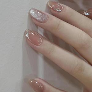 imageBABALAL Blue Press on Nails Medium Almond Fake Nails Sliver Chrome Bow Glue on Nails 3d Heart Charm Acrylic Nails Y2k Rhinestone Glitter Stick on False Nails 24Pcs Stiletto Nails Press onFNW19
