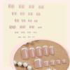 imageBABALAL 48Pcs Square Nails press on Short ampamp Press on Toenails Set Glossy Glue on Pink Fake Nails French Tip Acrylic Kit Summer False Toe Nail with Design Glossy KitANht113