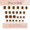 imageBABALAL 48Pcs Square Nails press on Short ampamp Press on Toenails Set Glossy Glue on Pink Fake Nails French Tip Acrylic Kit Summer False Toe Nail with Design Glossy KitANht107