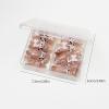 imageBABALAL 48Pcs Square Nails press on Short ampamp Press on Toenails Set Glossy Glue on Pink Fake Nails French Tip Acrylic Kit Summer False Toe Nail with Design Glossy KitANht110