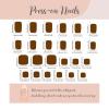 imageBABALAL 48Pcs Square Nails press on Short ampamp Press on Toenails Set Glossy Glue on Pink Fake Nails French Tip Acrylic Kit Summer False Toe Nail with Design Glossy KitANht114