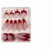 imageBABALAL 48Pcs Square Nails press on Short ampamp Press on Toenails Set Glossy Glue on Pink Fake Nails French Tip Acrylic Kit Summer False Toe Nail with Design Glossy KitANht104