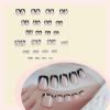 imageBABALAL 48Pcs Square Nails press on Short ampamp Press on Toenails Set Glossy Glue on Pink Fake Nails French Tip Acrylic Kit Summer False Toe Nail with Design Glossy KitANht107
