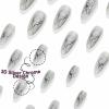 imageBABALAL Press on Nails Almond Fake Nails Medium Glue on Cheetah Print Y2k 3d Texture Cherry Handmade French Tip Acrylic False Nails 24Pcs Stiletto Full Cover Handmade Nails for Women GirlsBNP07