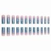 imageBABALAL Press on Nails Medium Coffin Fake Nails Black Gothic Glue ons Cute Heart Anime Charm Design Acrylic Nails 24Pcs Luxury Bling Ballerina Manicure DIY Goth False Nails for Women GirlsBNL07blue
