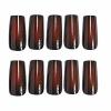 imageBABALAL Press on Nails Medium Coffin Fake Nails Black Gothic Glue ons Cute Heart Anime Charm Design Acrylic Nails 24Pcs Luxury Bling Ballerina Manicure DIY Goth False Nails for Women GirlsBNL06
