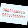 imageBABALAL Press on Nails Medium Coffin Fake Nails Black Gothic Glue ons Cute Heart Anime Charm Design Acrylic Nails 24Pcs Luxury Bling Ballerina Manicure DIY Goth False Nails for Women GirlsBNL03